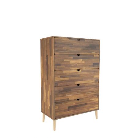 Uprostřed panelu se nachází půlkruhová rukojeť o průměru 50 mm. Ostré rohy jsou na obou stranách opracovány o průměru 5 mm. Rukojeť zásuvky je hladší a snadněji se s ní manipuluje, aniž by si člověk poranil ruce. Pod spodní deskou je použit černý pískovaný čtvercový železný trojnožka.